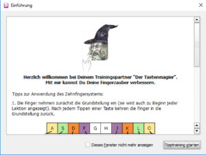 Tastenmagier - Die Trainingssoftware für Zehnfingertechniker