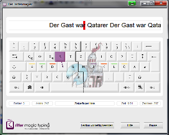 Bildschirmfoto - Trainingsmonitor Der Tastenmagier